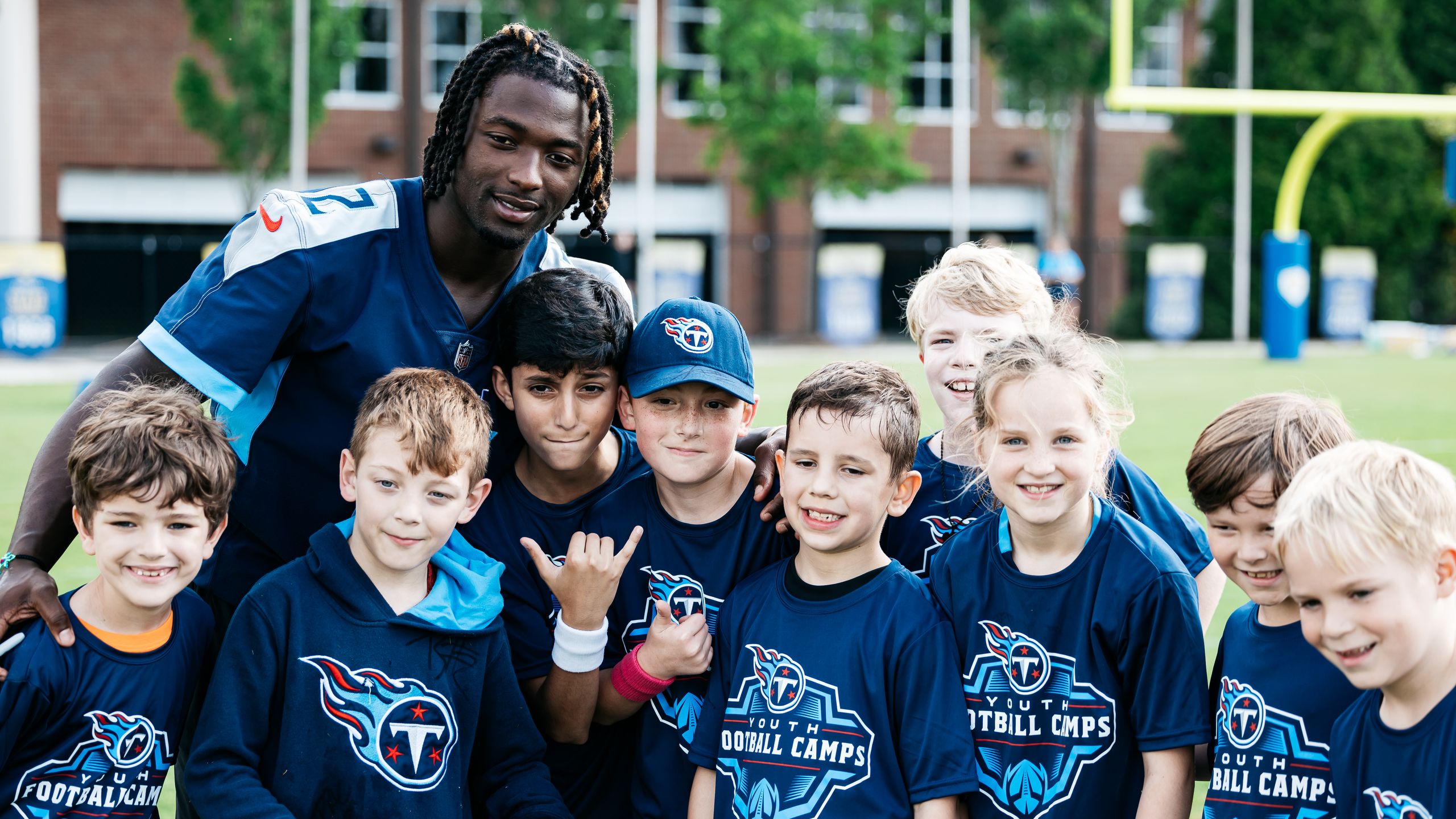 Tennessee Titans host a youth football camp at Battle Ground Academy on May 18, 2024 in Franklin, TN. Photo By Jessie Rogers/Tennessee Titans