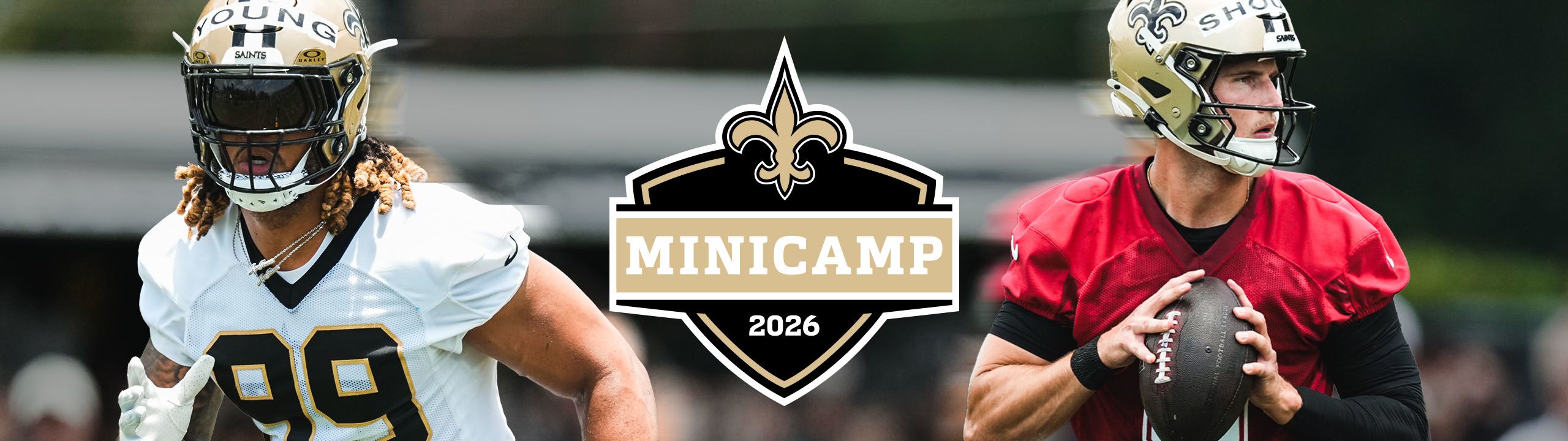 Saints Minicamp 2026 page header image