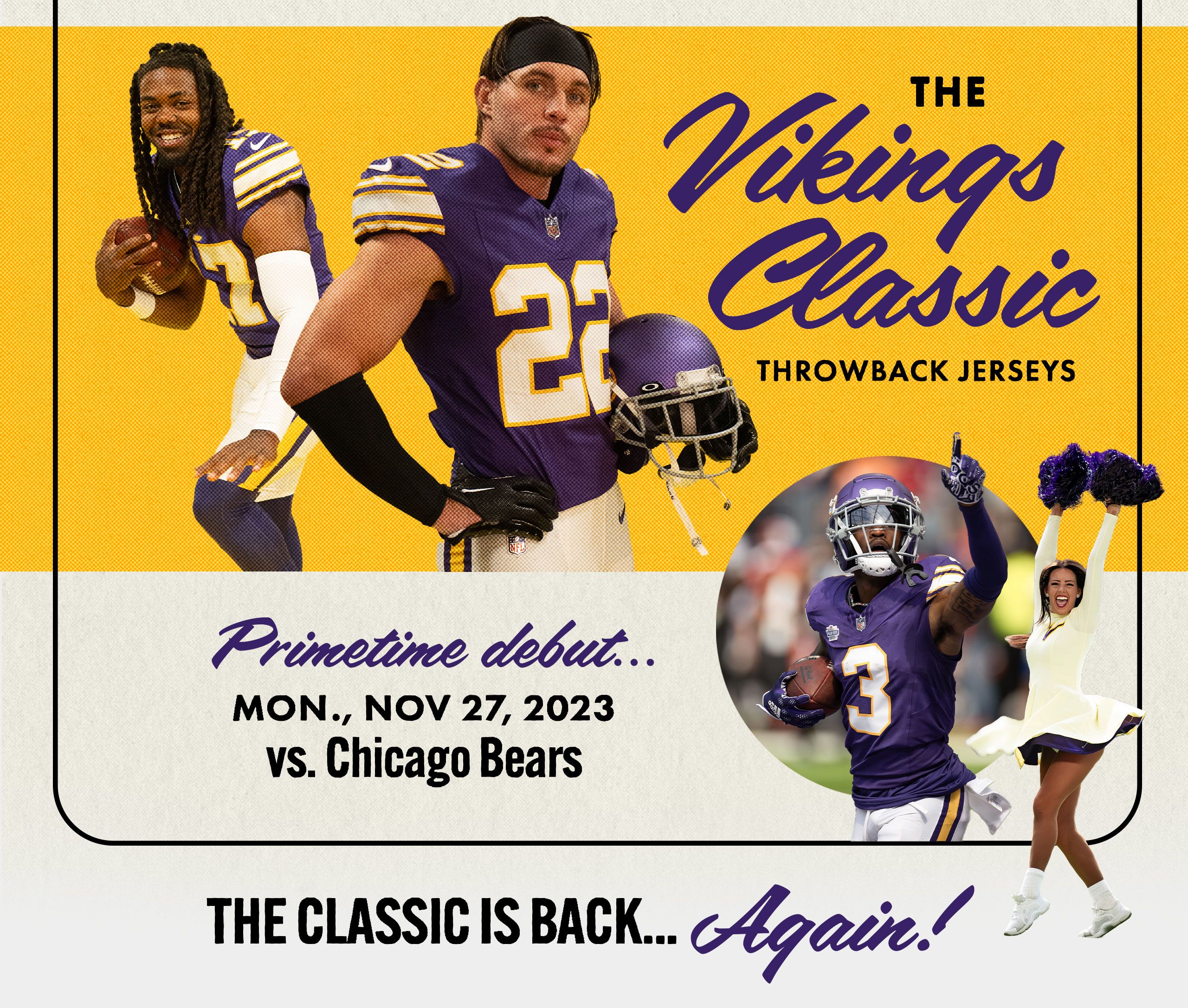 Minnesota Vikings will rock a throwback jersey to open the 2023