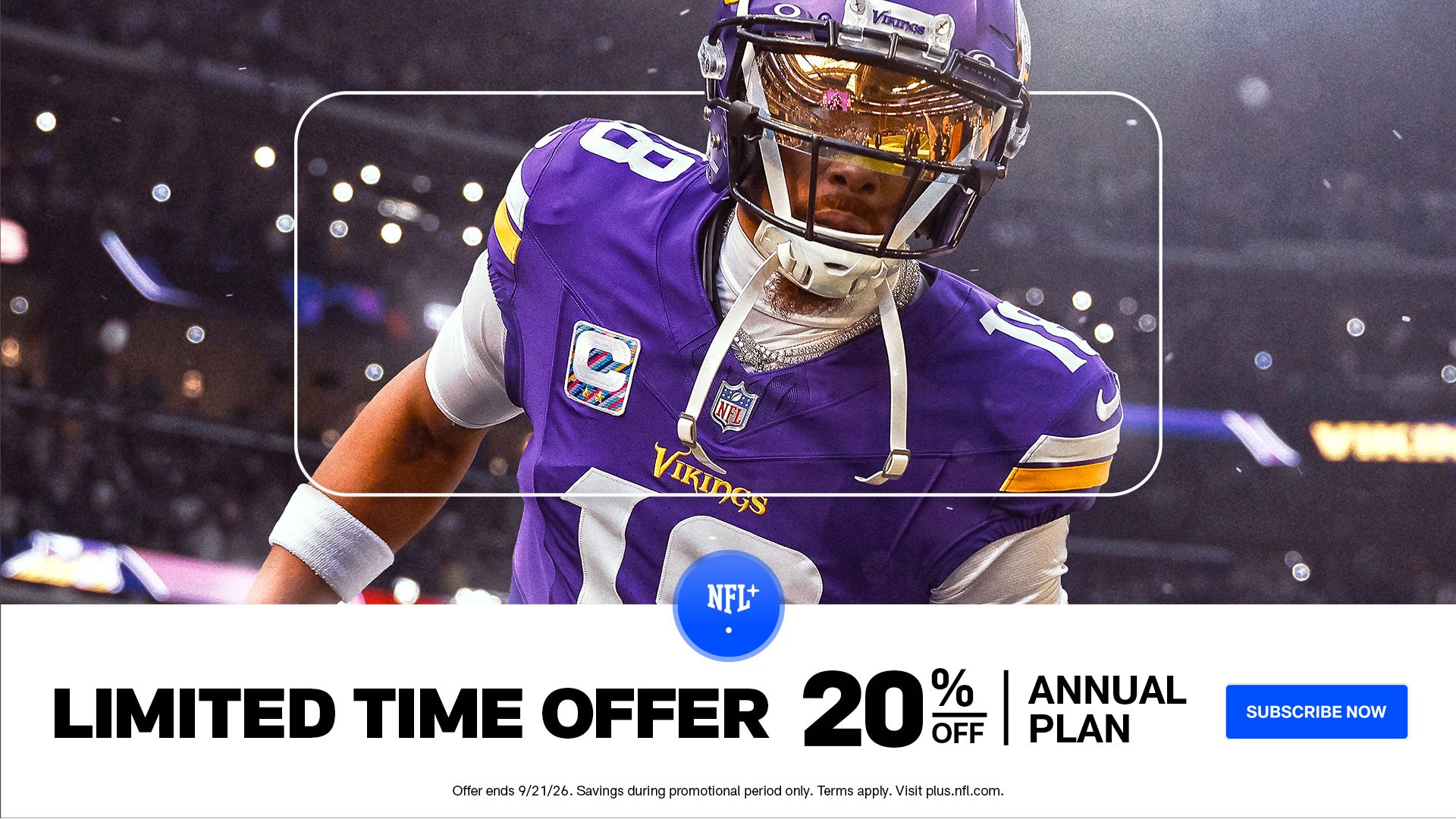 Watch Vikings Games on NFL+