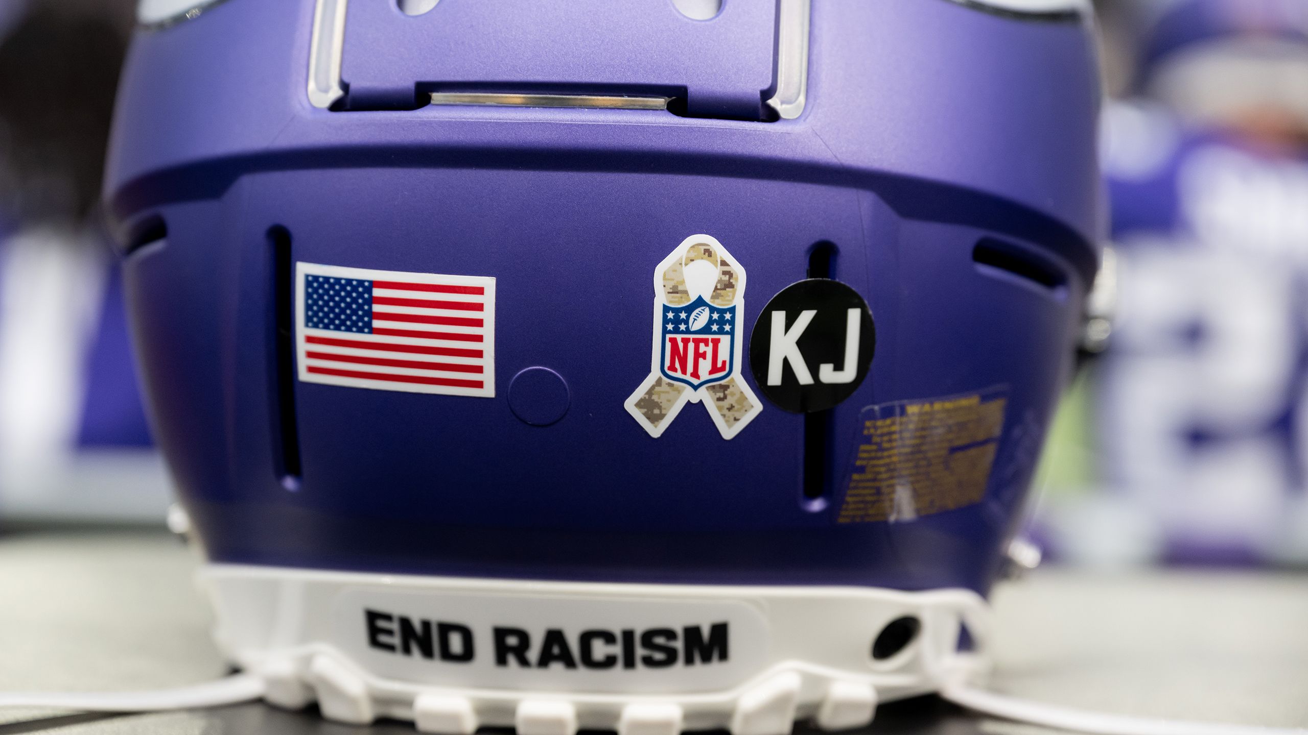Minnesota Vikings vs. Arizona CardinalsDecember 1, 2024U.S. Bank Stadium, Minneapolis, MNKhyree Jackson StickerSalute to Service