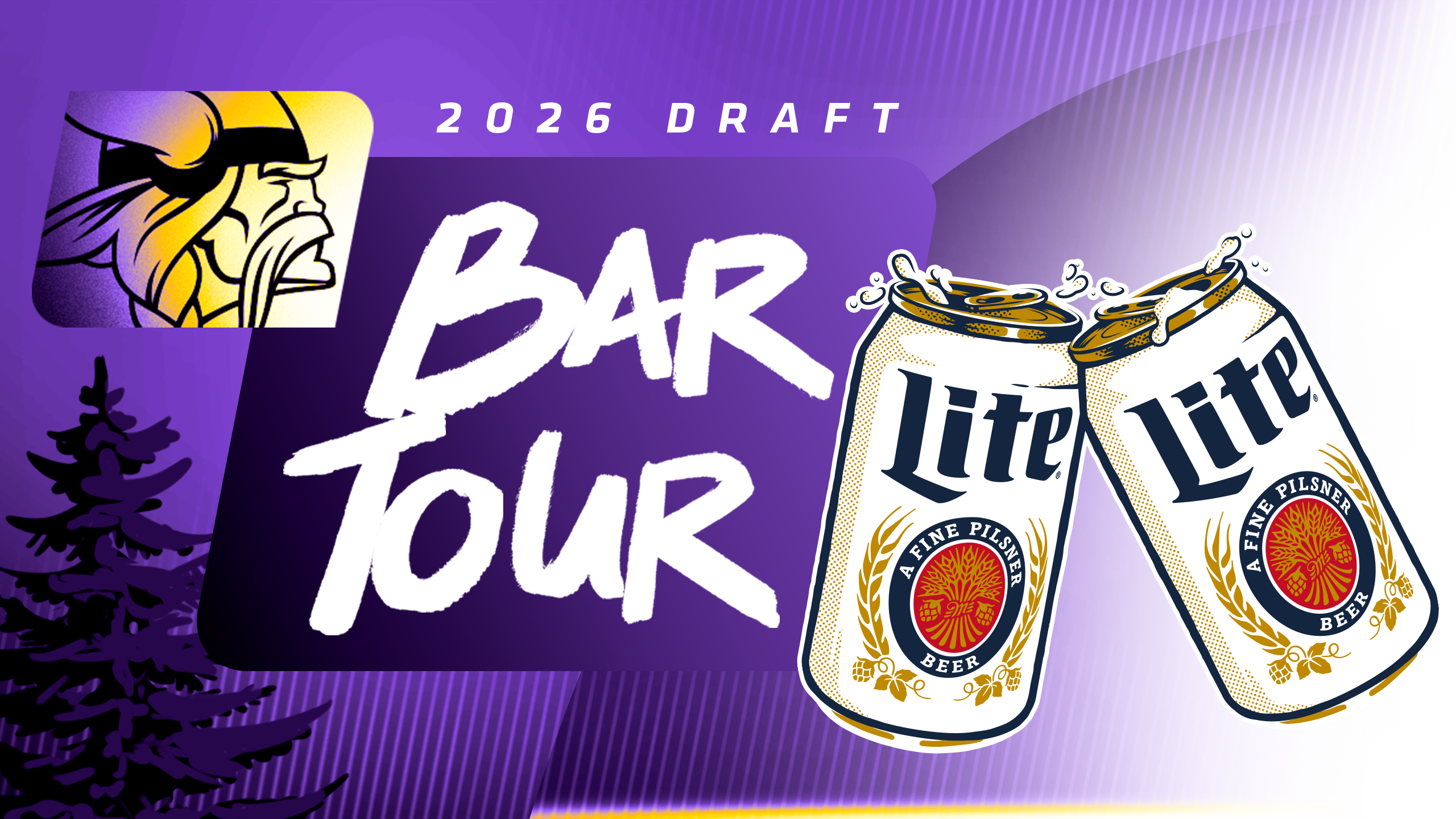 Miller Lite x Vikings Draft Bar Tour - Win 2026 Season Tickets