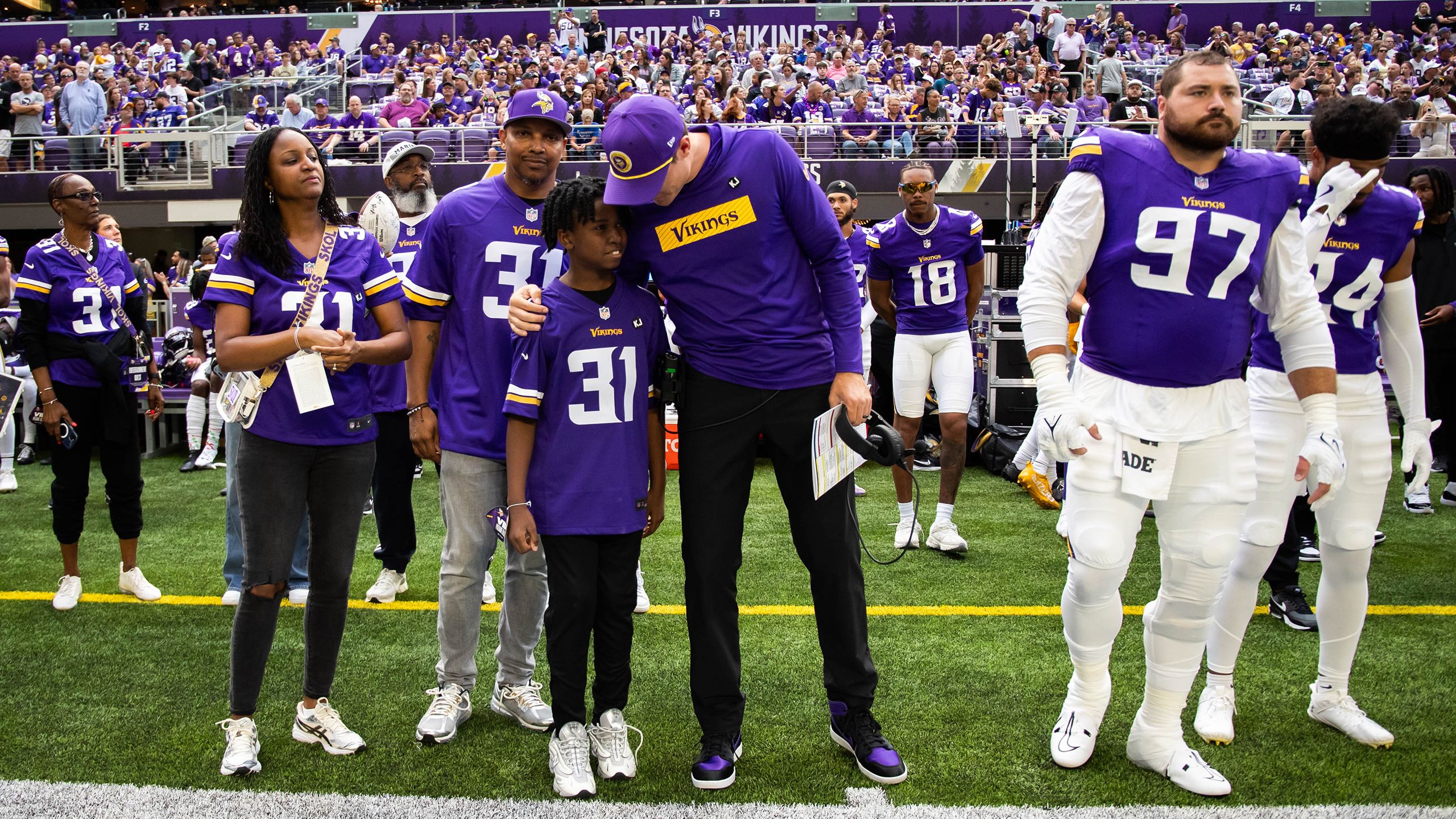 Minnesota Vikings vs. Las Vegas RaidersAugust 10, 2024U.S. Bank Stadium, Minneapolis, MNHonorary CaptainKhyree Jackson’s Family