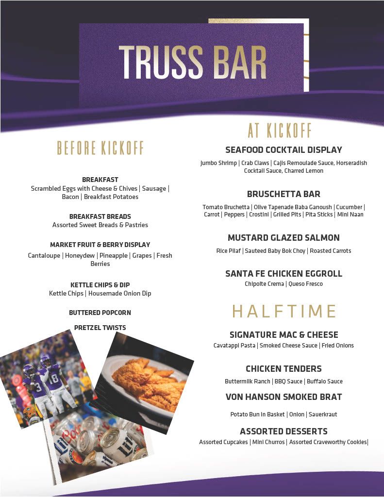 Truss Bar Menu - Colts