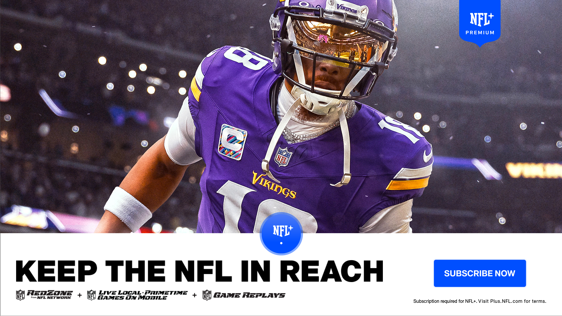Watch Vikings Games on NFL+