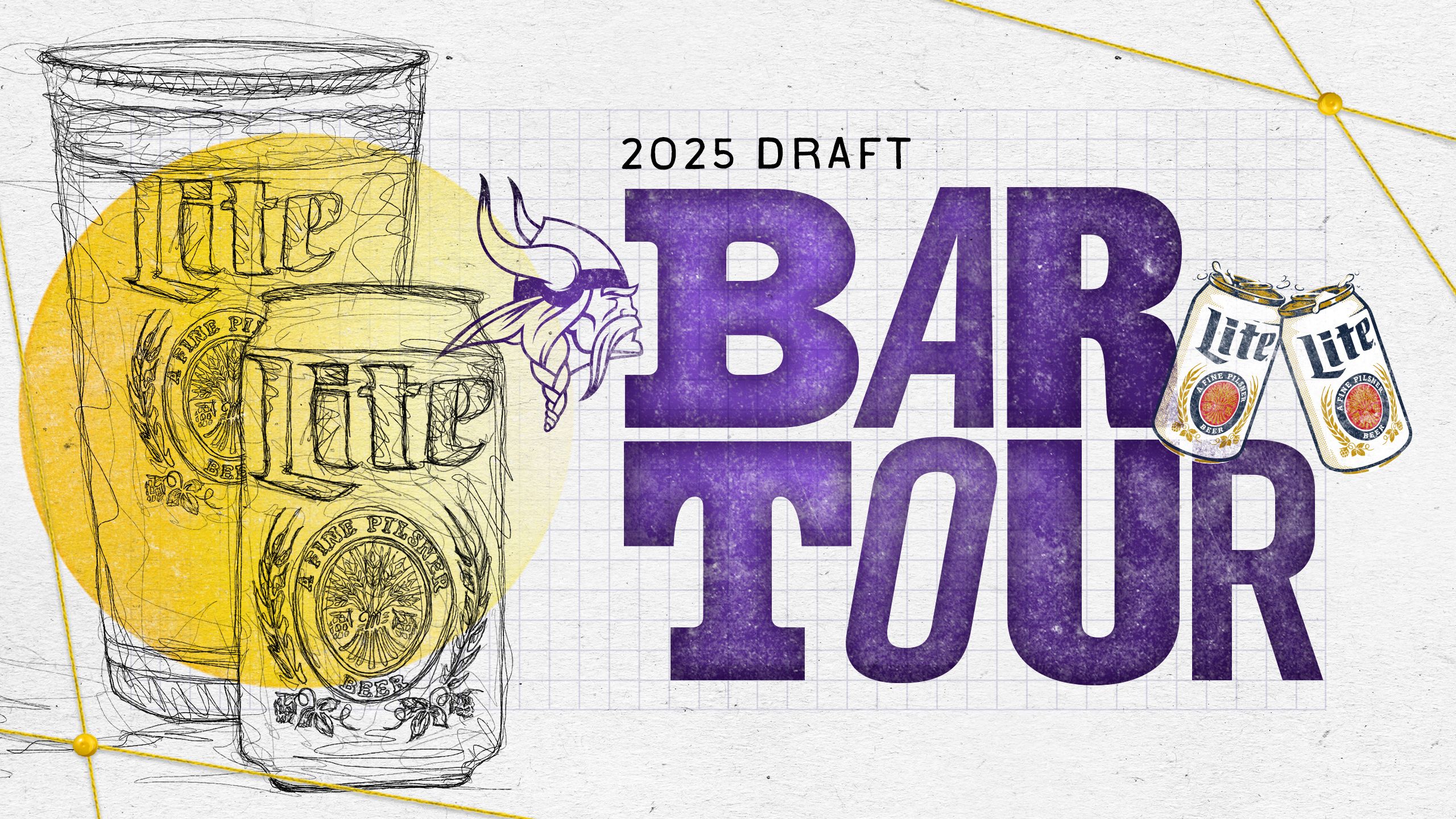 Miller Lite x Vikings Draft Bar Tour - Win 2025 Season Tickets!