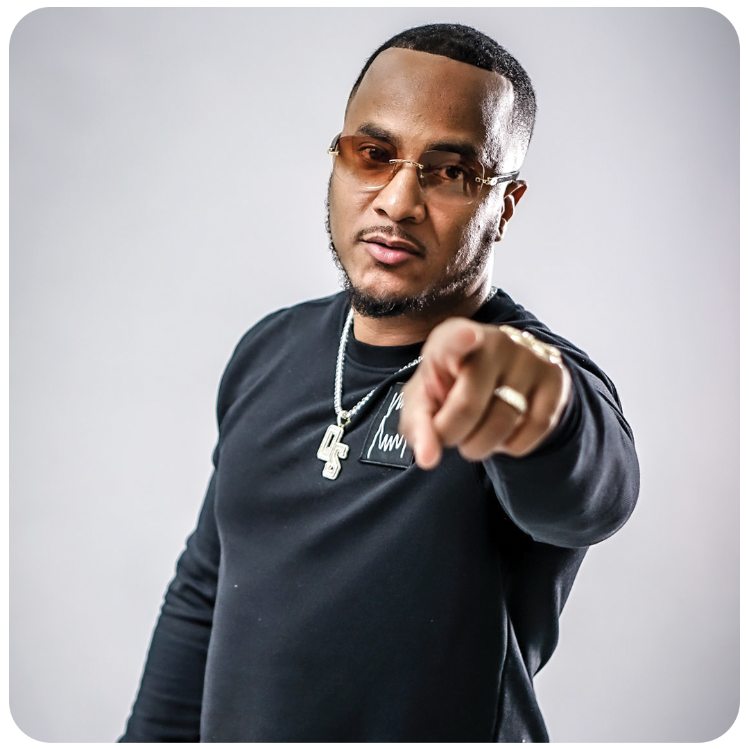 DJ Quicksilva on the field