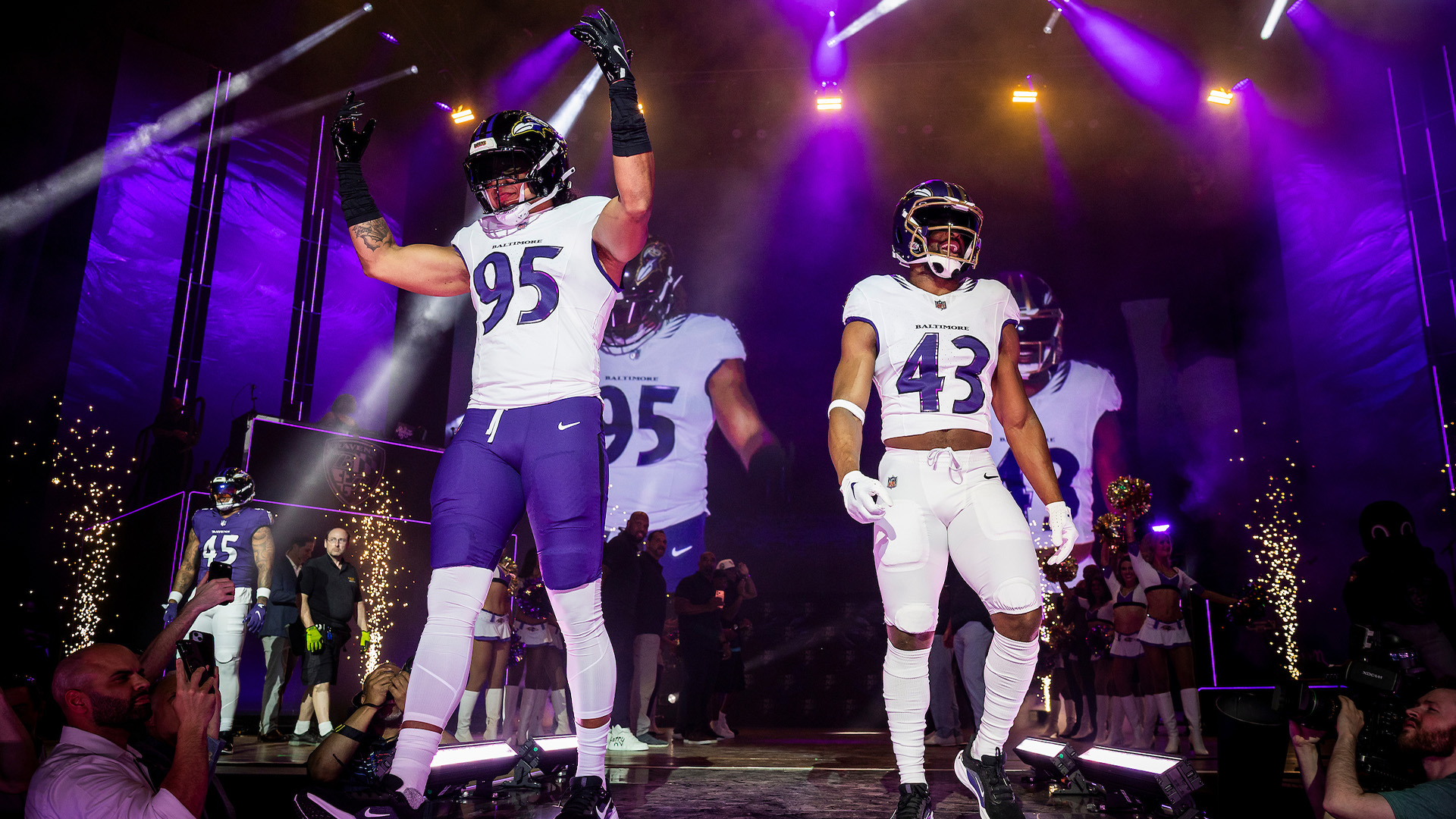Photos: Ravens Unveil New Jerseys at Packed-House Event