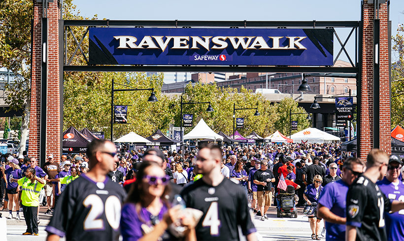 RavensWalk pregame walkway