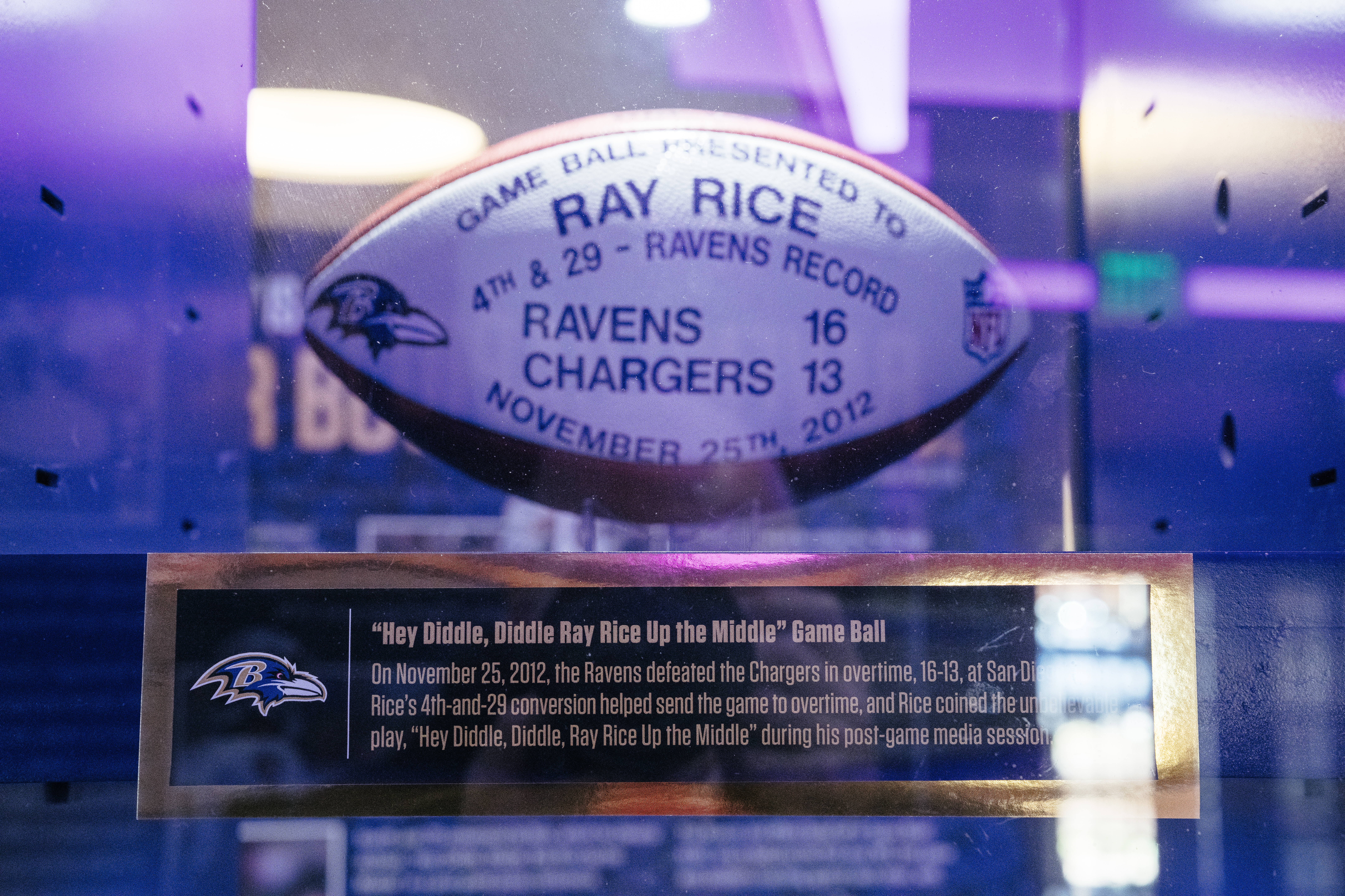 Hey Diddle, Diddle Ray Rice Up the Middle Game Ball