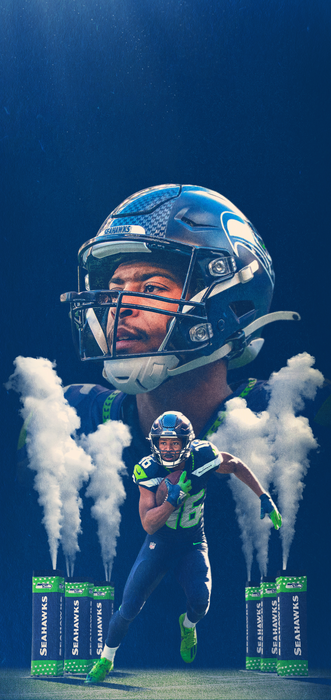 dk metcalf iphone wallpaper i made earlier : r/Seahawks