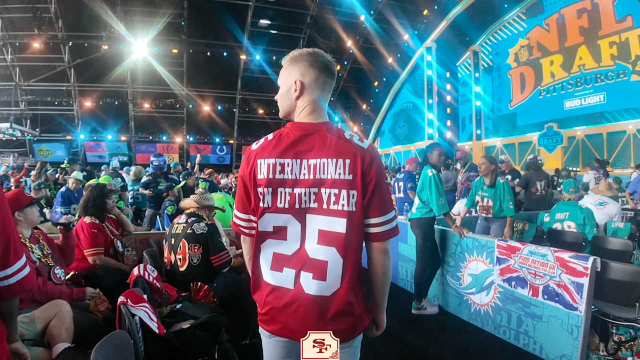 49ers International Fan of the Year David Roesler at the NFL Draft in ...