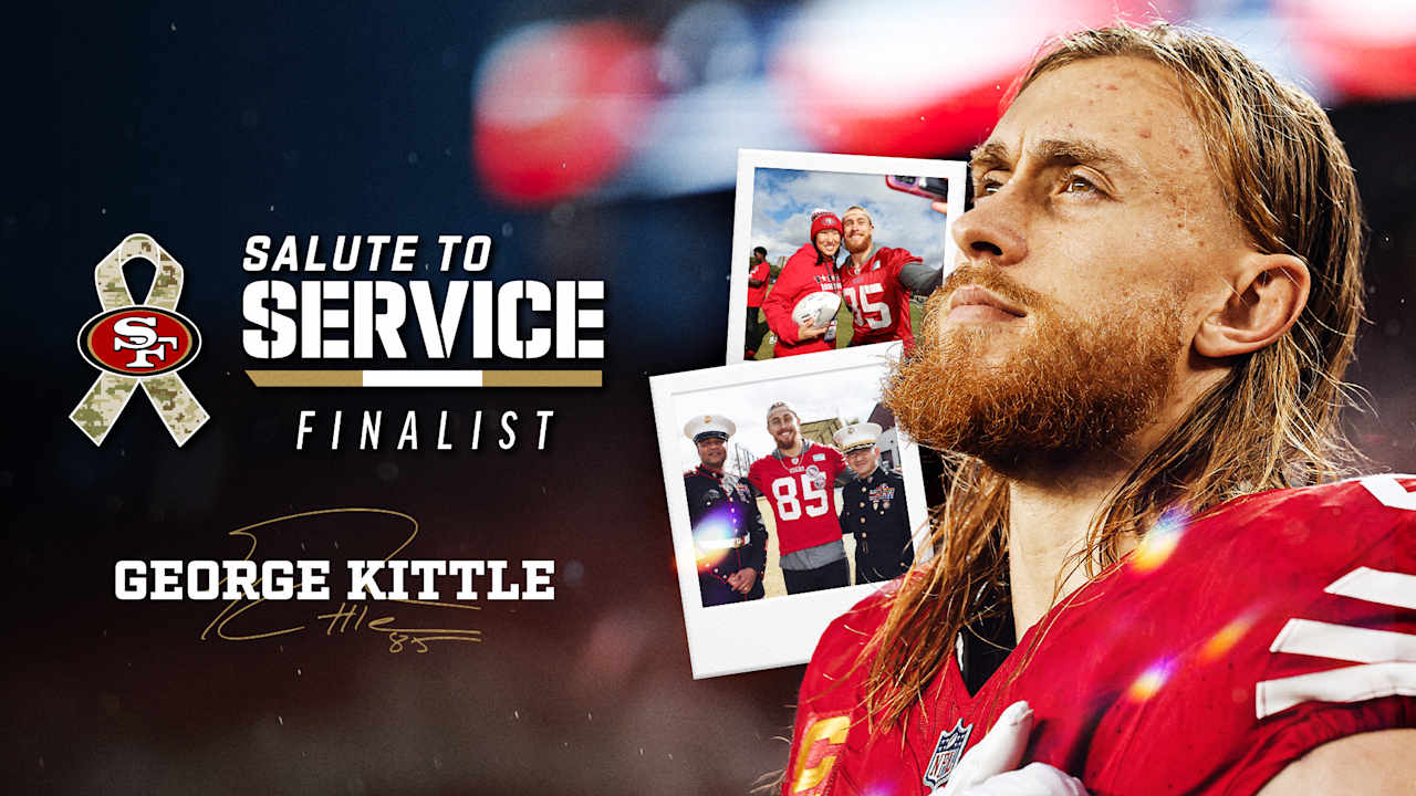 George Kittle Announced as a Finalist for the 14th Annual NFL Salute to Service Award