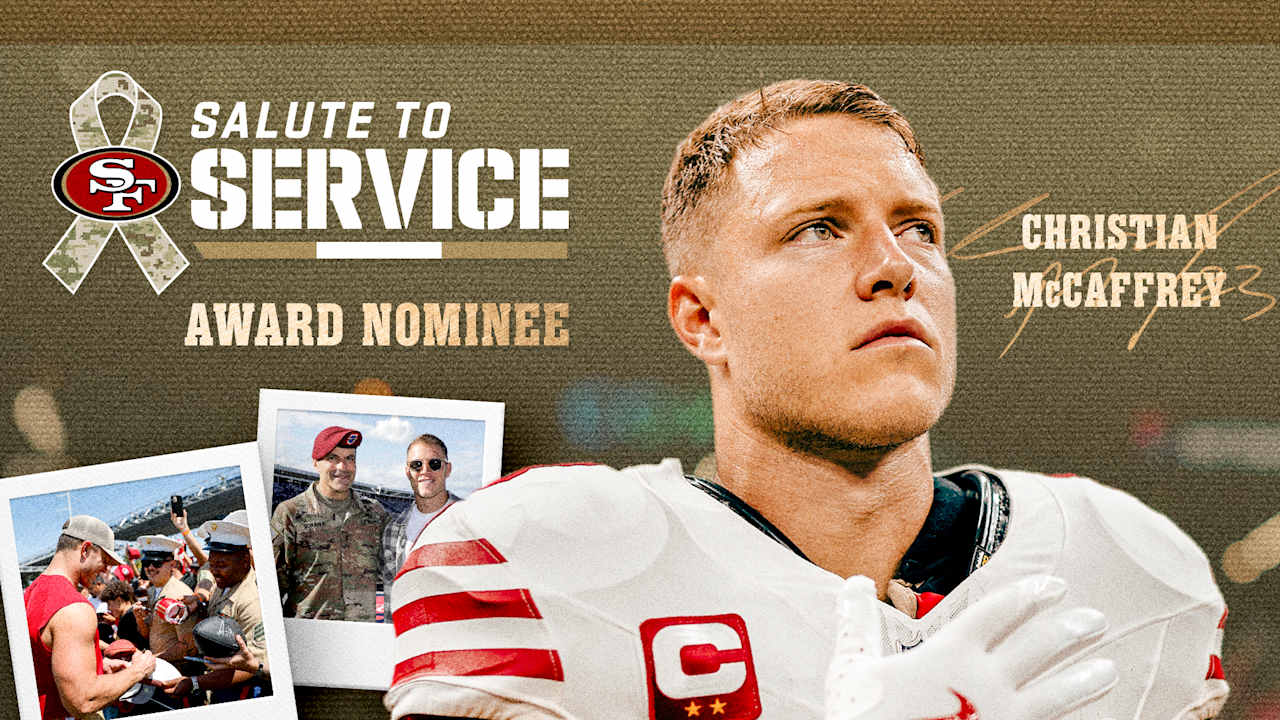 Christian McCaffrey Nominated For 2025 Salute to Service Award