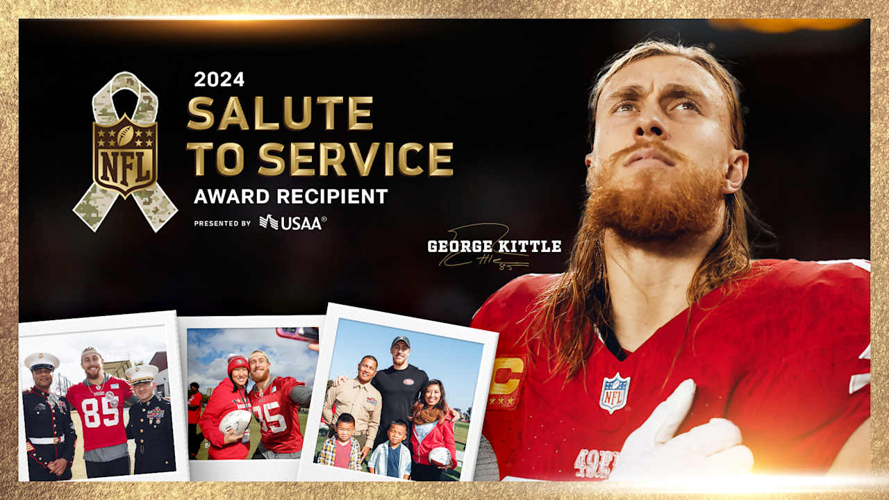 George Kittle Named Recipient of NFL's 14th Annual Salute to Service Award