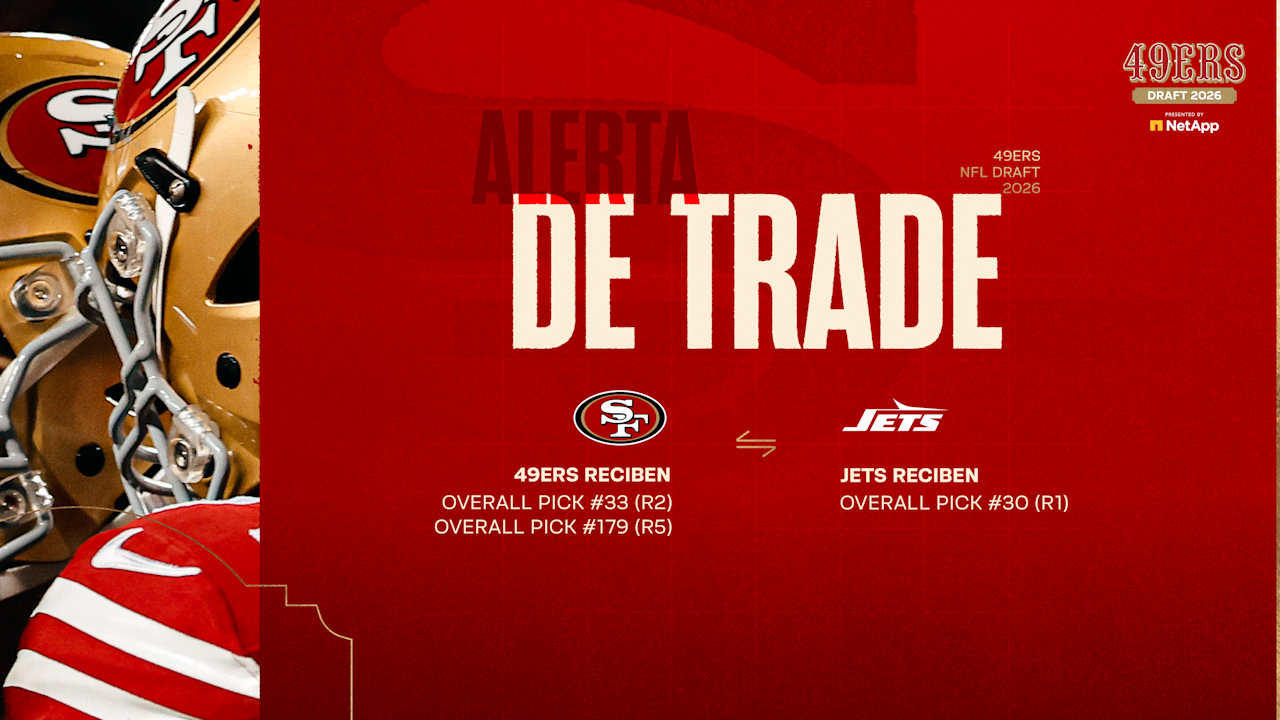49ers Trade No. 30 Pick to Jets for No. 33 and Additional Selections in NFL Draft Deal