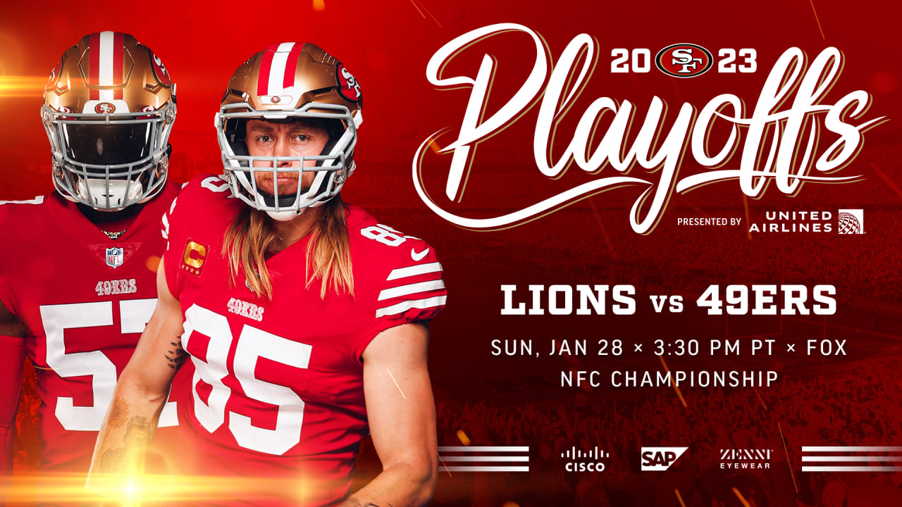 49ers Set to Host Lions in the NFC Championship Game
