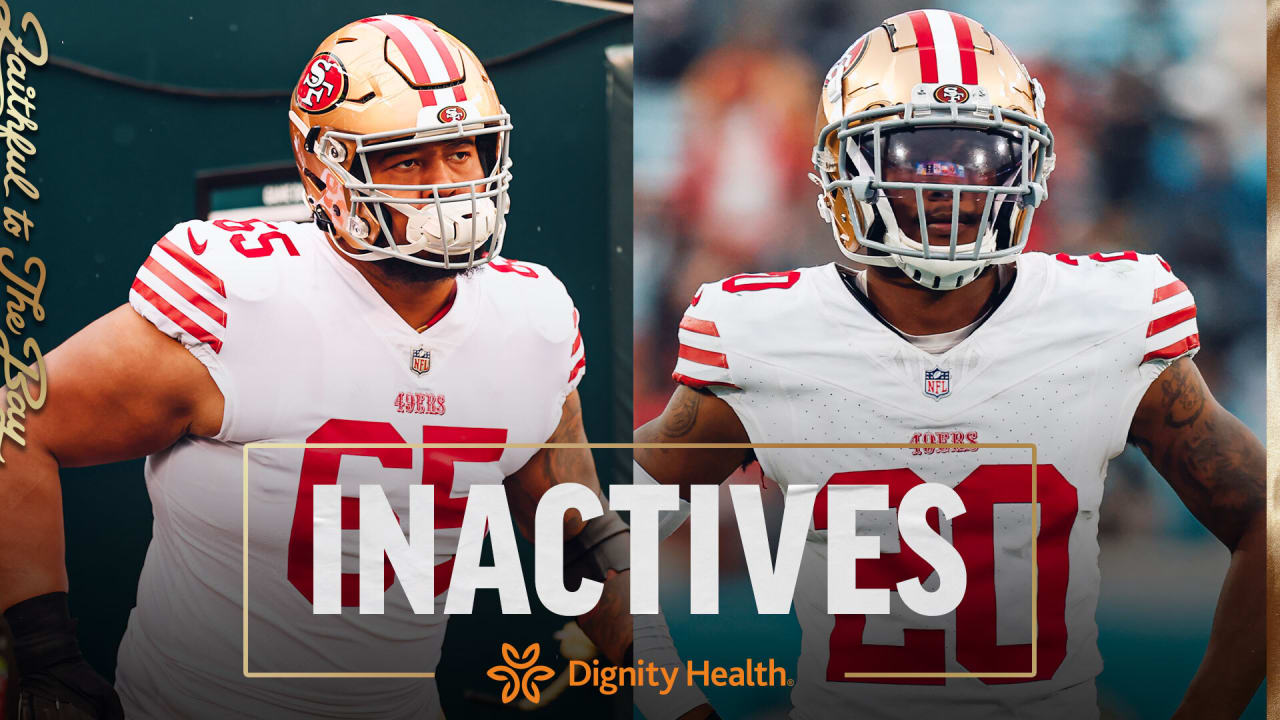 Aaron Banks, Ambry Thomas Active vs. Commanders; Inactives for #SFvsWAS