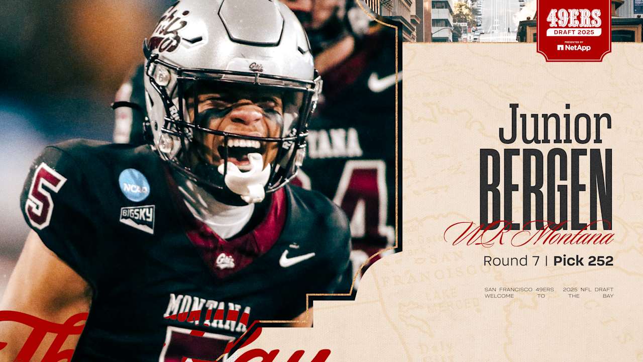 49ers Select WR Junior Bergen with the No. 252 Pick in the 2025