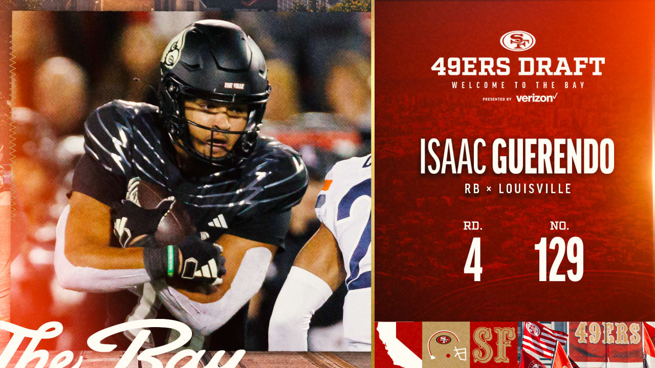49ers Select RB Isaac Guerendo with the No. 129 Pick in the 2024 NFL Draft
