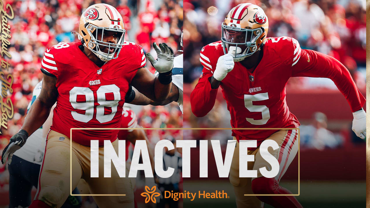 Hargrave and Gregory Active vs. Ravens; Inactives for #BALvsSF