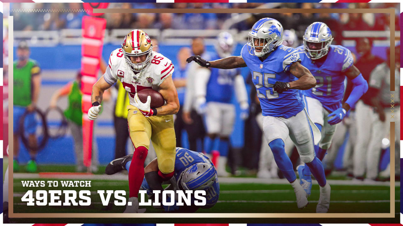 Ways to Watch and Listen in the UK Detroit Lions vs. San