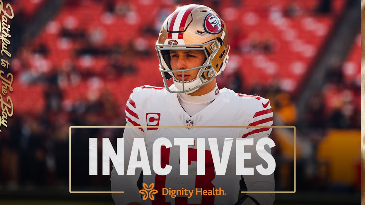 Brock Purdy Active vs. Bills; 49ers Inactives for #SFvsBUF