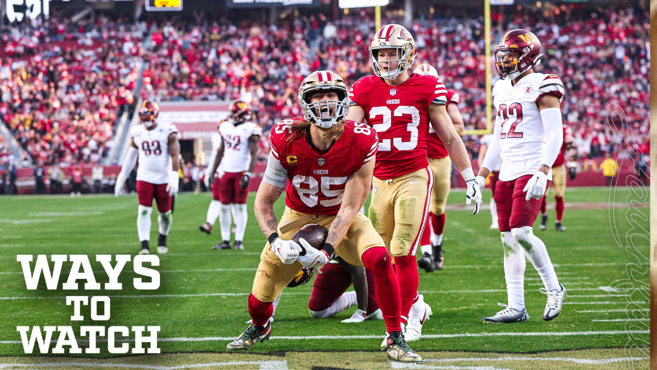 Ways to Watch San Francisco 49ers vs. Washington Commanders Week 17