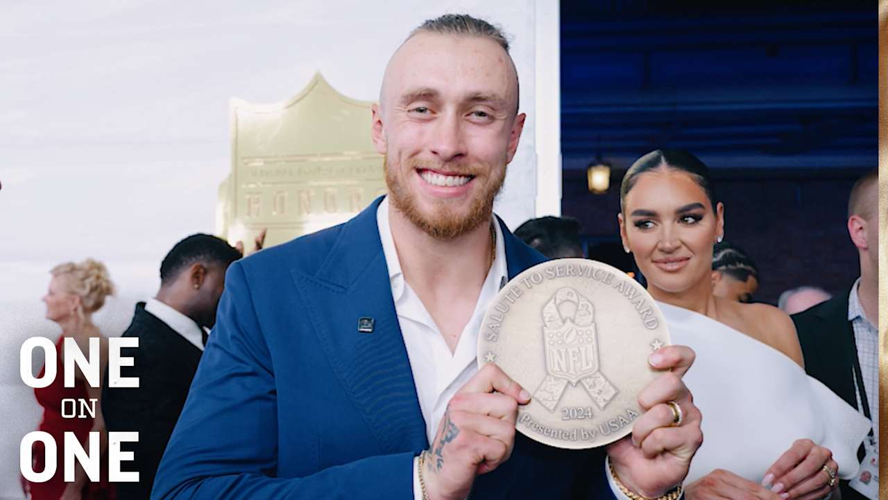 1-on-1: George Kittle Recaps Salute to Service Award Acceptance at NFL Honors