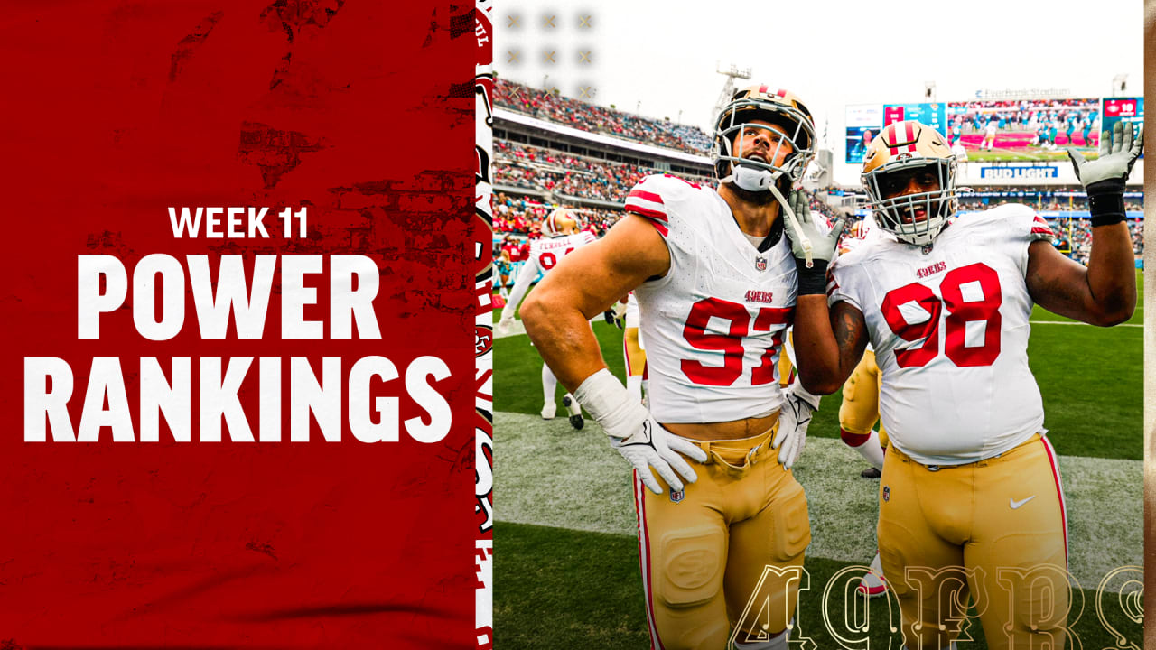 Power Rankings: 49ers Back In The Top 5 Following 34-3 Win Over Jaguars