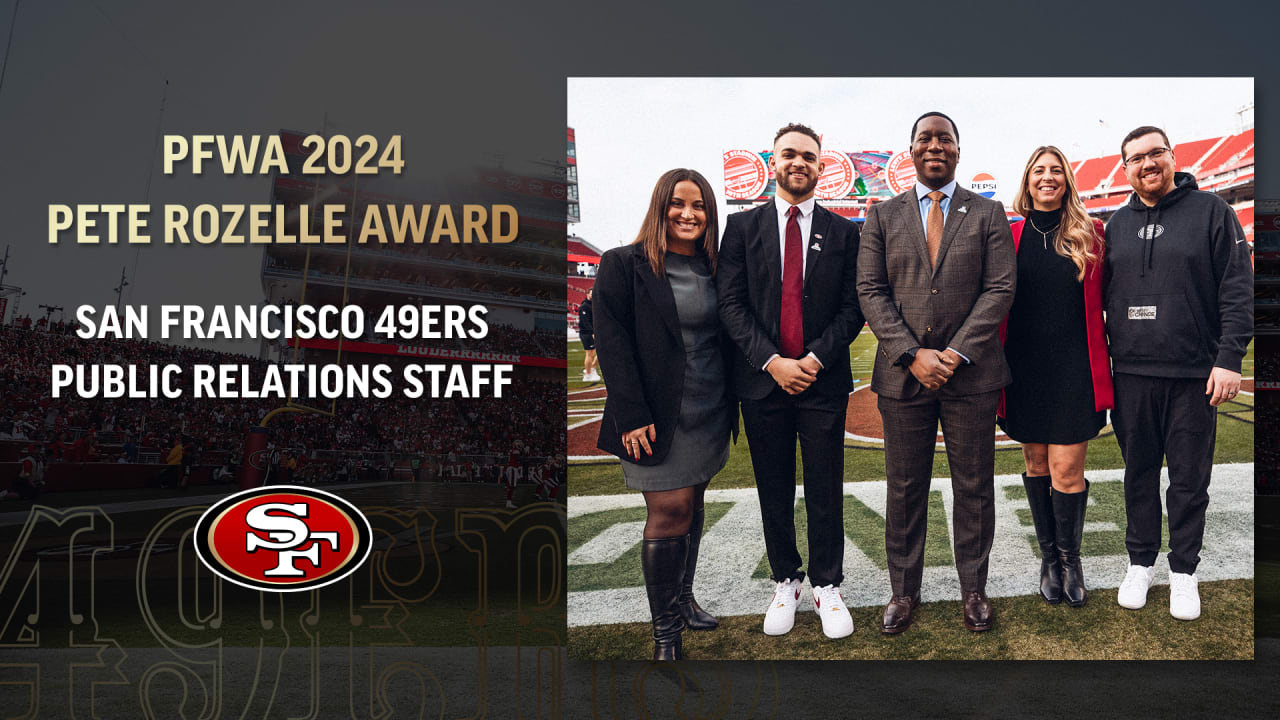 49ers PR Staff Selected as PFWA 2024 Rozelle Award Winner