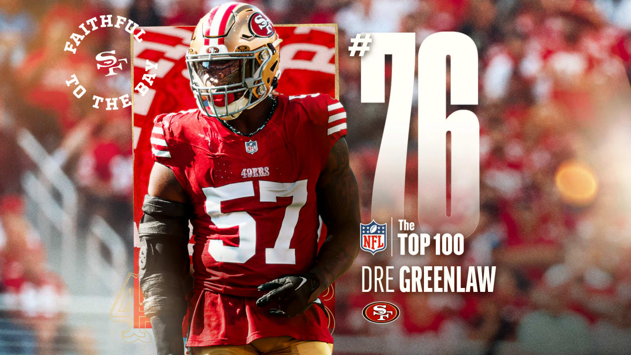 Dre Greenlaw Named No. 76 on the NFL’s ‘The Top 100 Players of 2024’