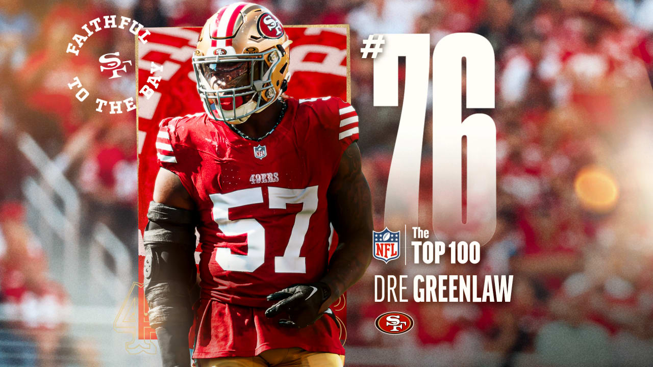 Dre Greenlaw Nombrado Número 76 en la Lista NFL’s Top 100