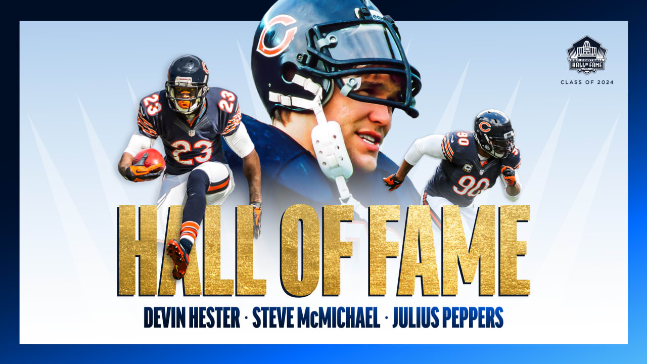 OFFICIAL: Steve McMichael, Devin Hester and Julius Peppers have been voted  into the Pro Football Hall of Fame