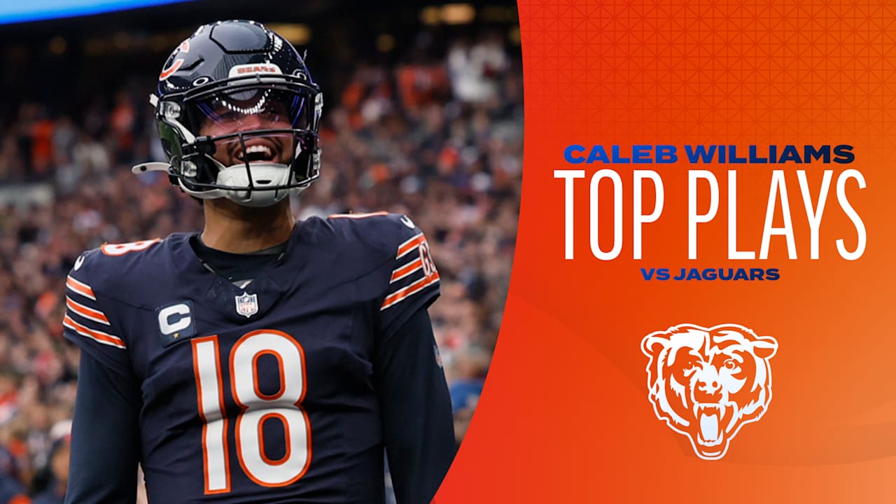 Every Caleb Williams rush and completion from Week 6 win