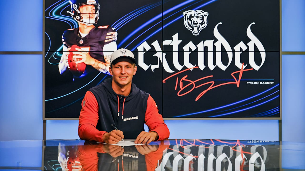 Tyson Bagent grateful for contract extension, ‘second home’ with Bears