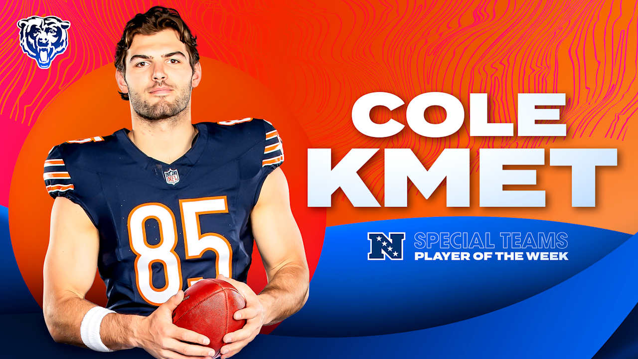 Cole Kmet Named NFC Special Teams Player of the Week - BVM Sports