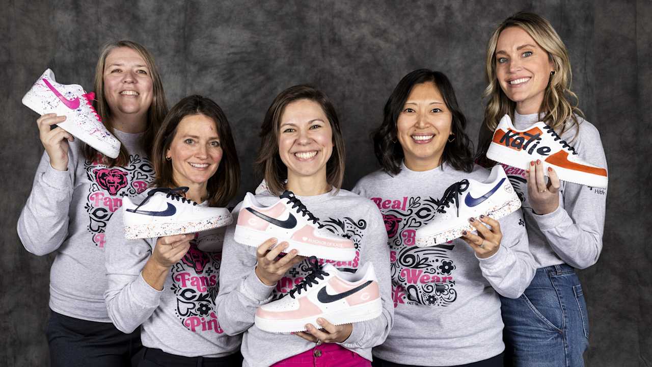 Katie 25TH BABY BEAR stadium jumper Bears employees honor Katie