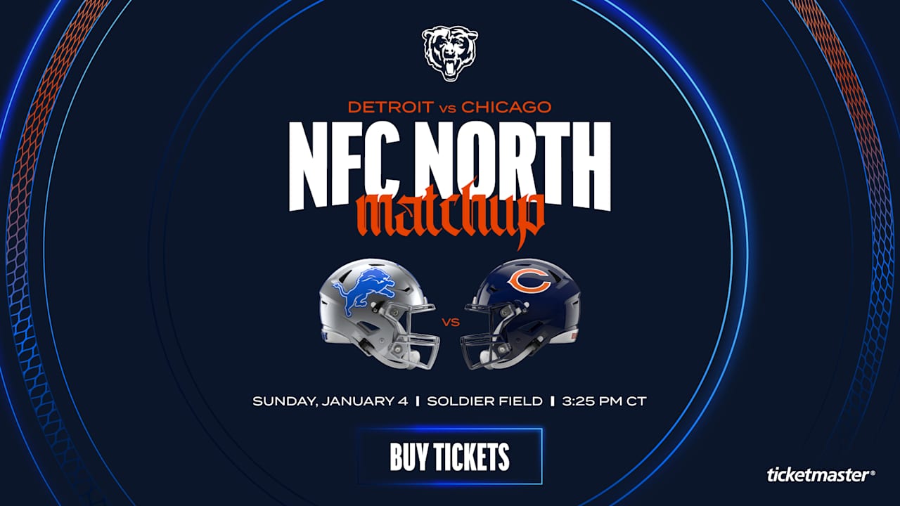 NFL sets kickoff time for Bears-Lions season finale