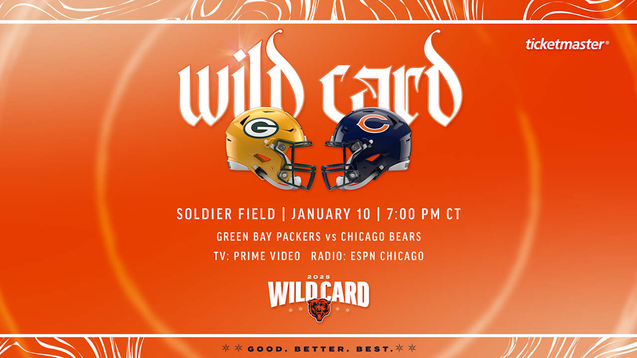 Chicago Bears vs. Green Bay Packers Wild Card Playoff Game: Date, Time, Ticket Information, TV Information