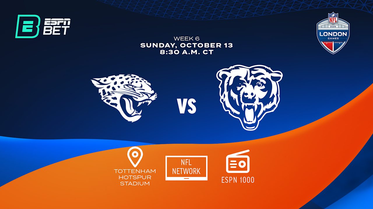 Chicago Bears vs. Jacksonville Jaguars 2024 Week 6 How to watch on TV