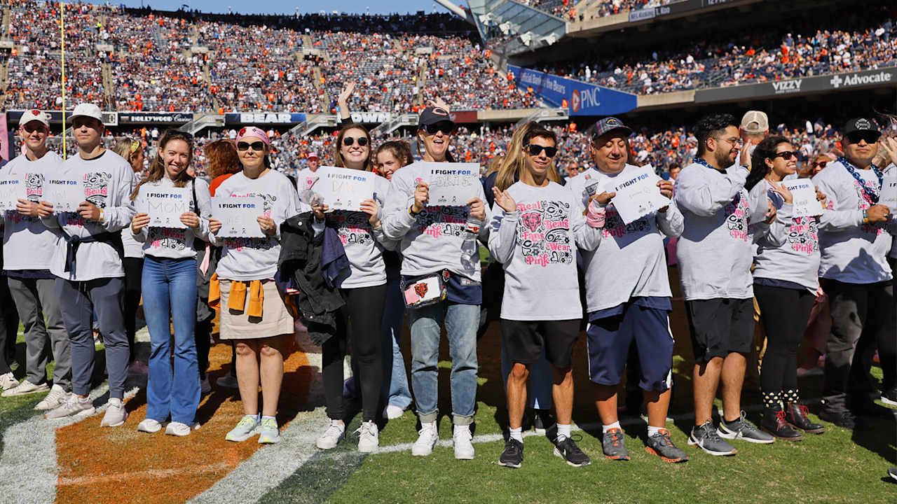 Bears Honor Breast Cancer Survivors With Halftime Celebration