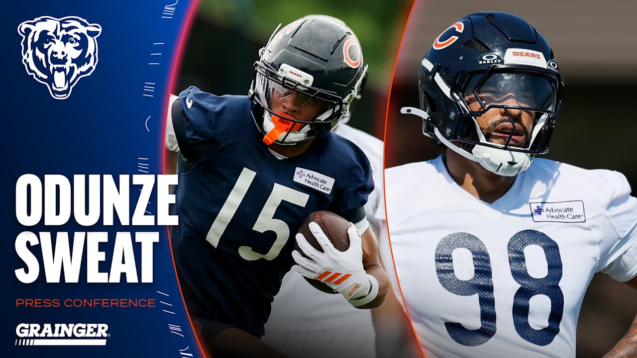 rome-odunze-montez-sweat-discuss-bears-speed-on-both-sides-of-ball