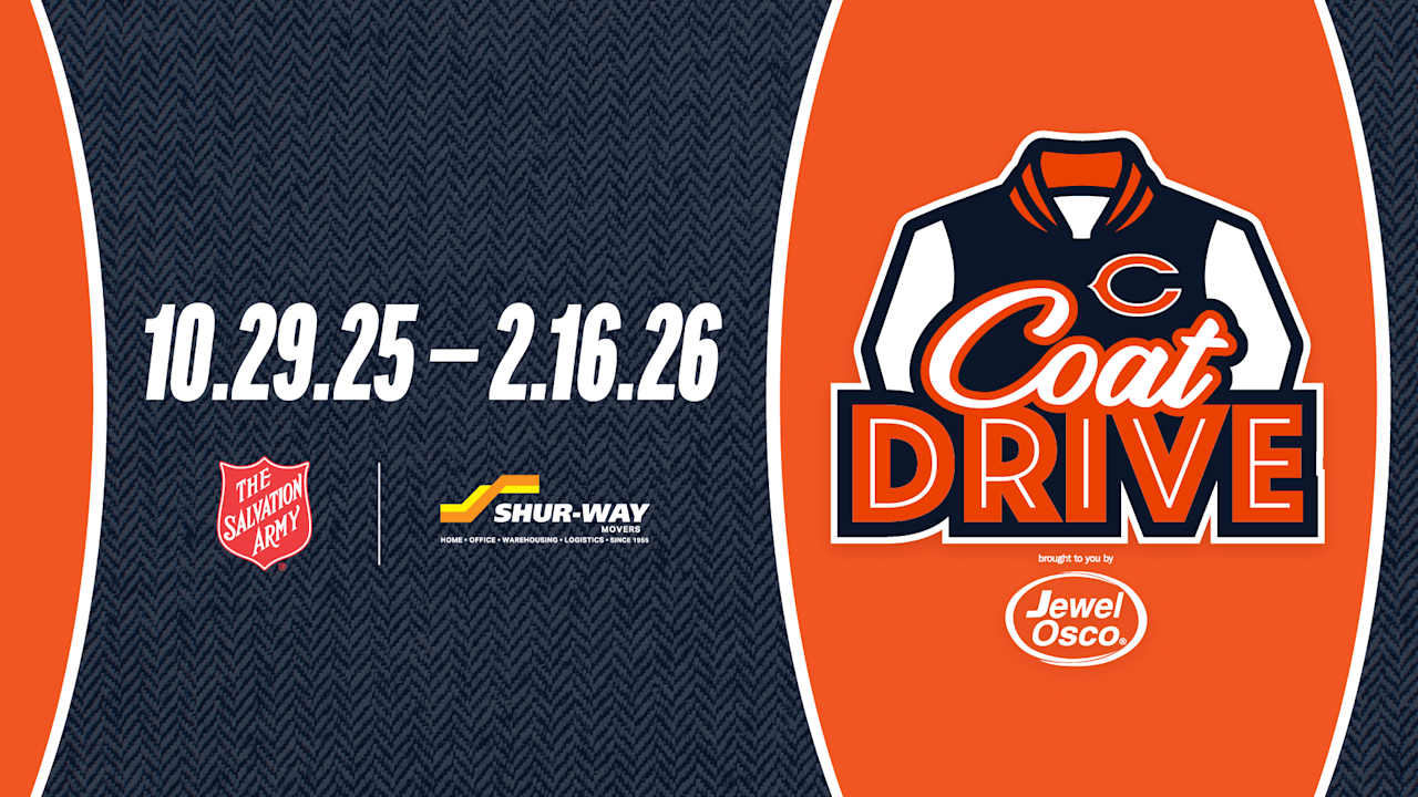Chicago Bears and Jewel-Osco kick off 37th annual Coat Drive to help keep  Chicago warm, image size:1280x720