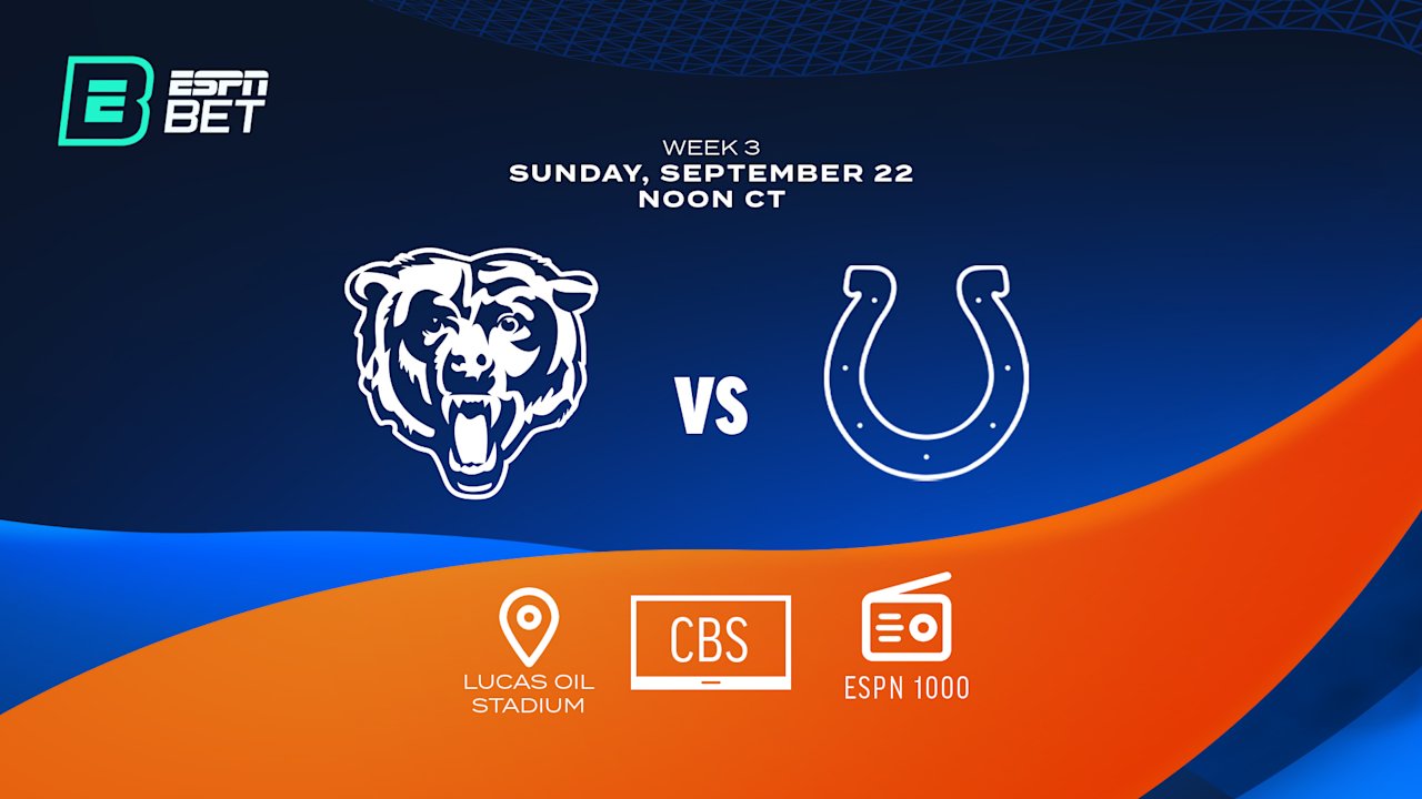 How to watch listen to stream bears colts week 3 game bvm sports
