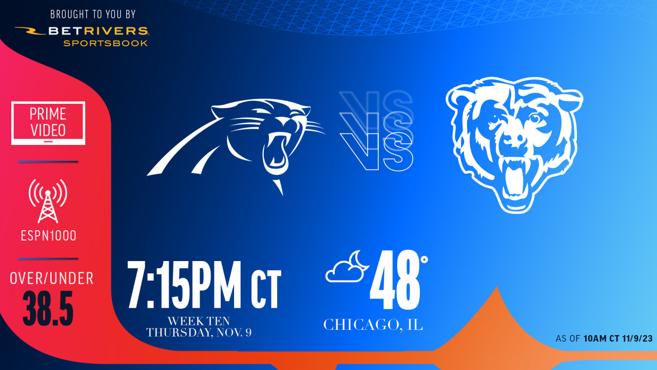 How to watch listen stream Chicago Bears vs. Carolina Panthers