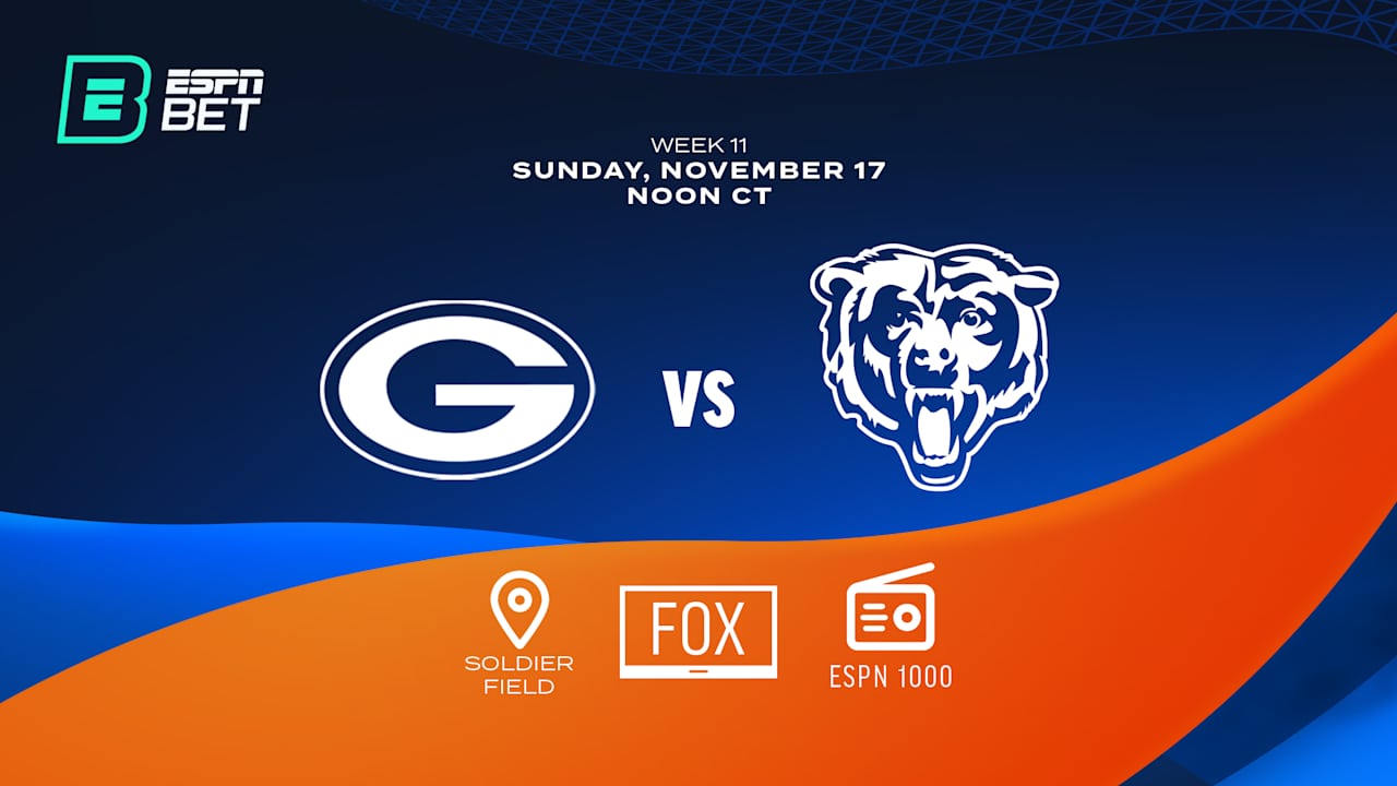 Chicago Bears vs. Green Bay Packers 2024 Week 11 How to watch on TV