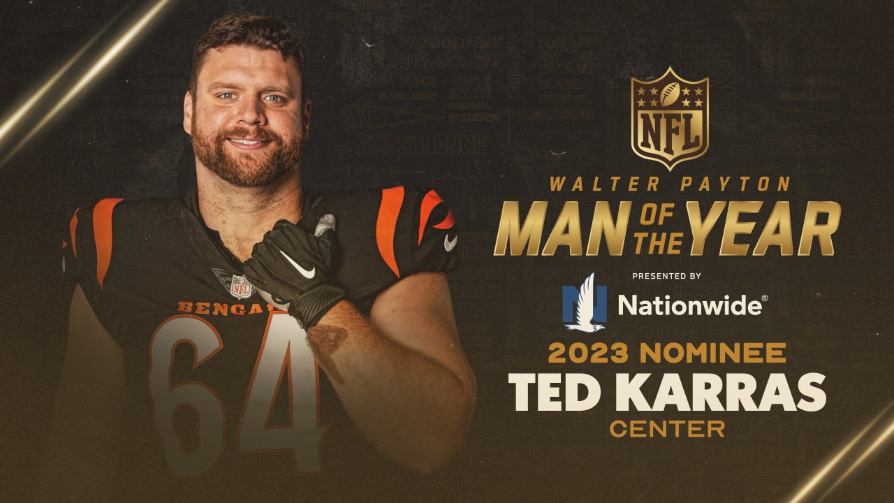 Ted Karras Named Bengals Nominee for Walter Payton Man of the Year