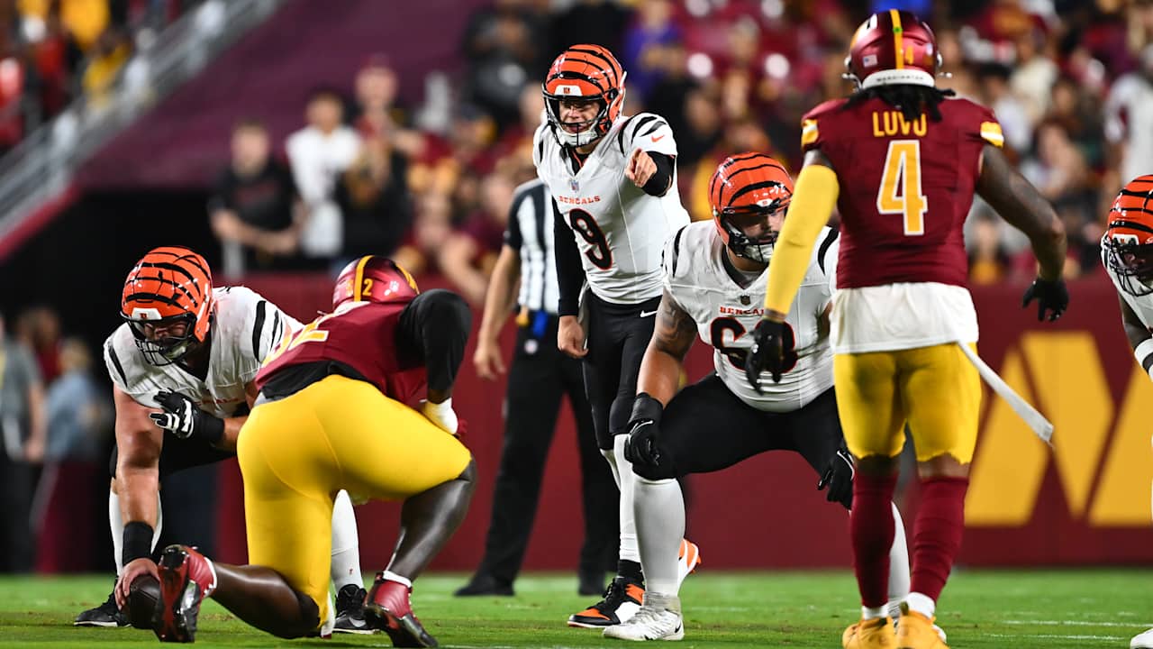 Joe Burrow Uses All of Bengals’ Depth Chart To Engineer Two TDs Vs. Commanders