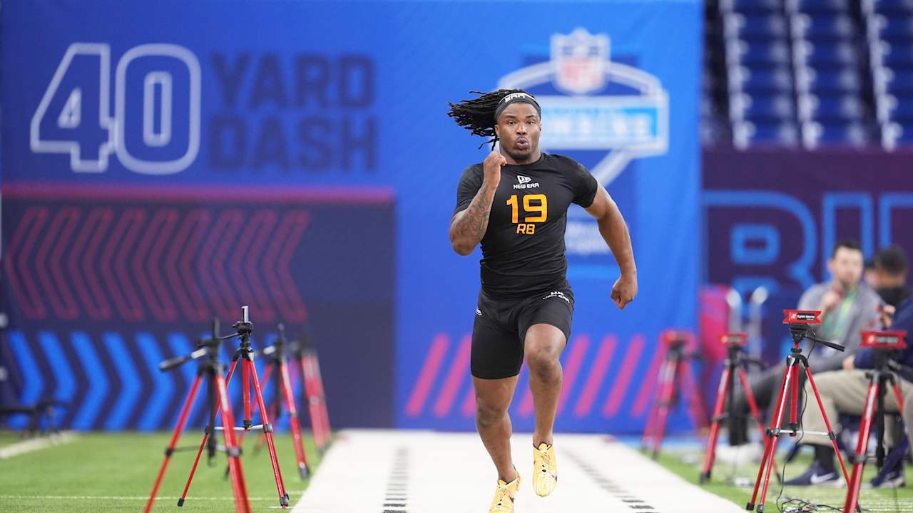 Corey Kiner Runs Official 4.57-second 40-yard Dash at 2025 Combine ...
